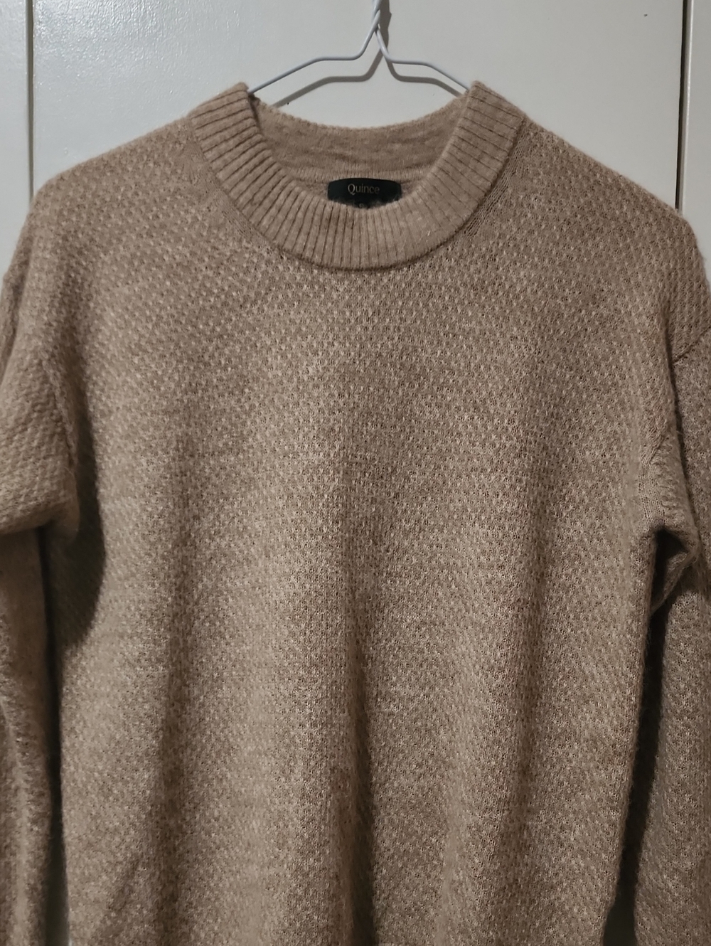 Light Brown Pointelle Sweater - Picture 2 of 4